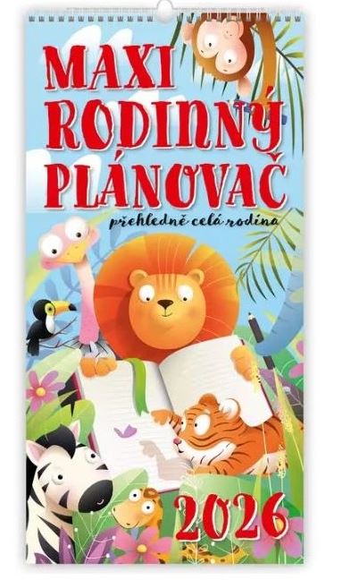 2026 MAXI RODINNÝ PLÁNOVAČ NÁSTĚNNÝ
