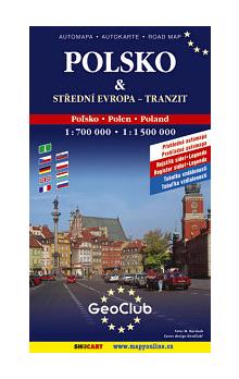 POLSKO 1:700 000 + CENTRAL EUROPE TRANZIT