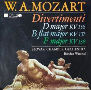 LP MOZART W.A. - DIVERTIMENTO D DUR, B DUR, F DUR