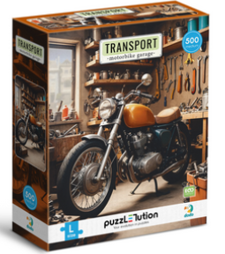 PUZZLE DOPRAVA: MOTORKÁŘSKÁ DÍLKA 500 DÍ