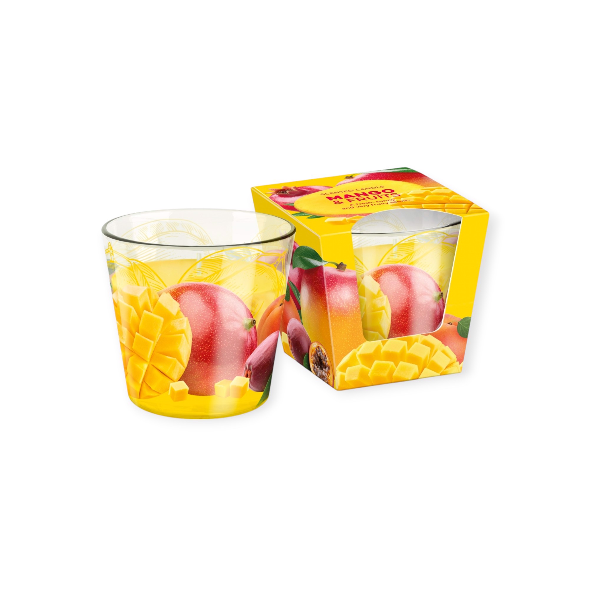 SVÍČKA VE SKLE MANGO & FRUITS 115G