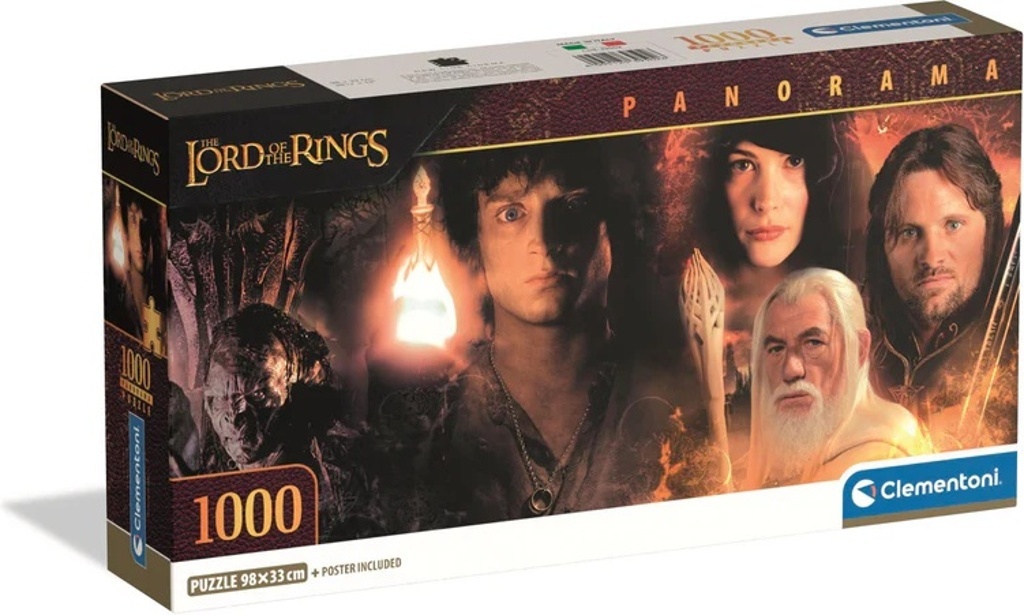 PANORAMATICKÉ PUZZLE PÁN PRSTENŮ: HRDINO