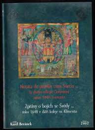 ZPRÁVY O BOJÍCH SE ŠVÉDY... ROKU 1648 V DIÁŘI KOLEJE SV. KLI