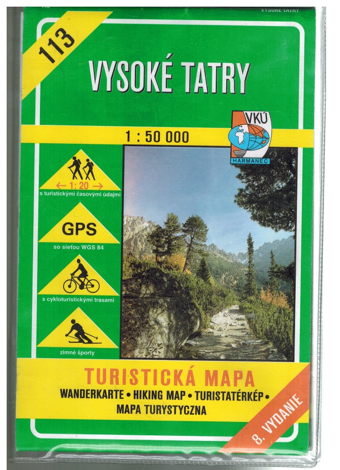 TUR.Č. 113 VYSOKÉ TATRY 1:50 000