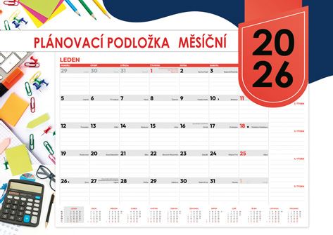 KS PLÁNOVACÍ PODLOŽKA MĚSÍČNÍ 2026