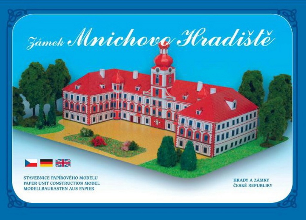 ZÁMEK MNICHOVO HRADIŠTĚ - STAVEBNICE PAPÍROVÉHO MODELU