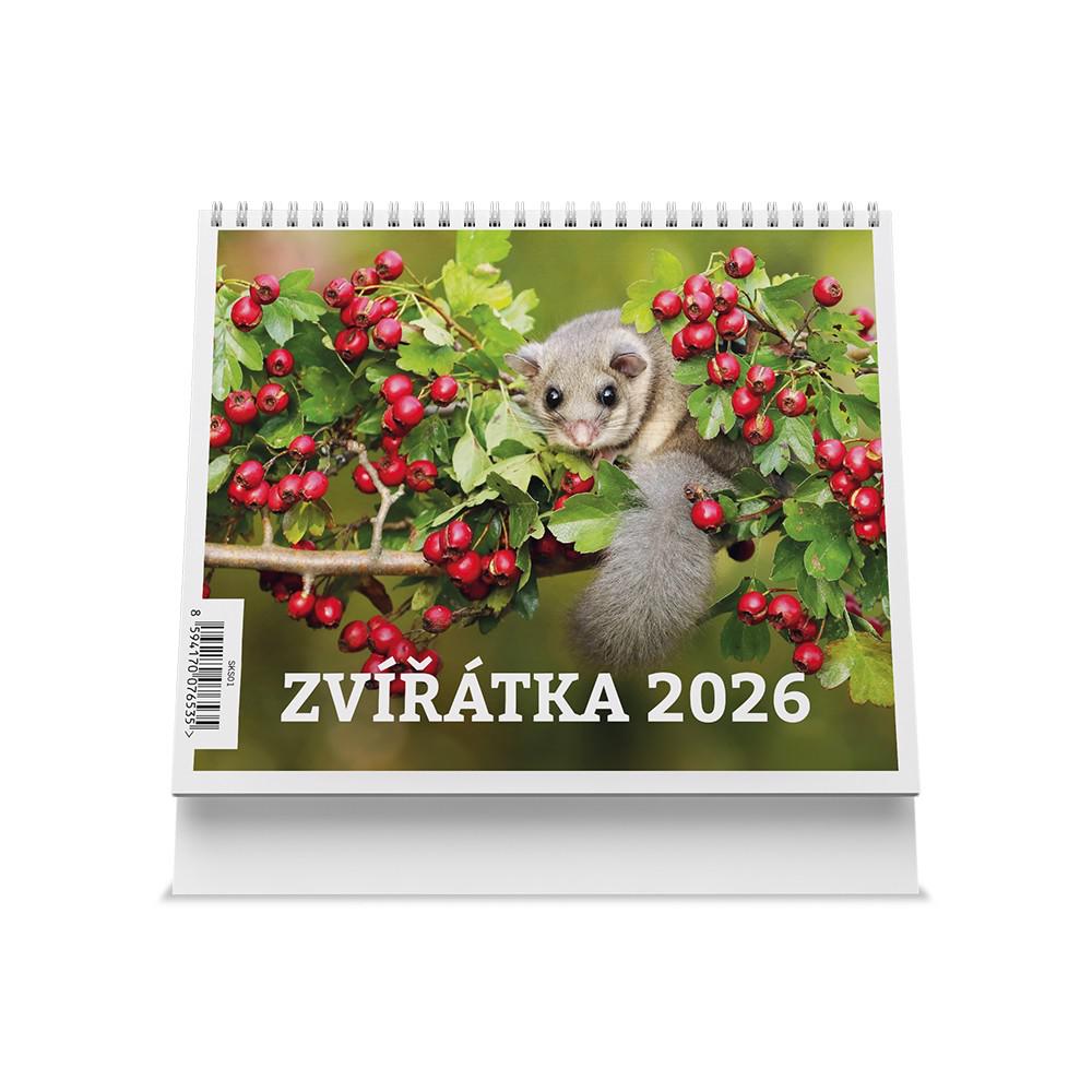 STOLNÍ KALENDÁŘ 2026 ZVÍŘÁTKA