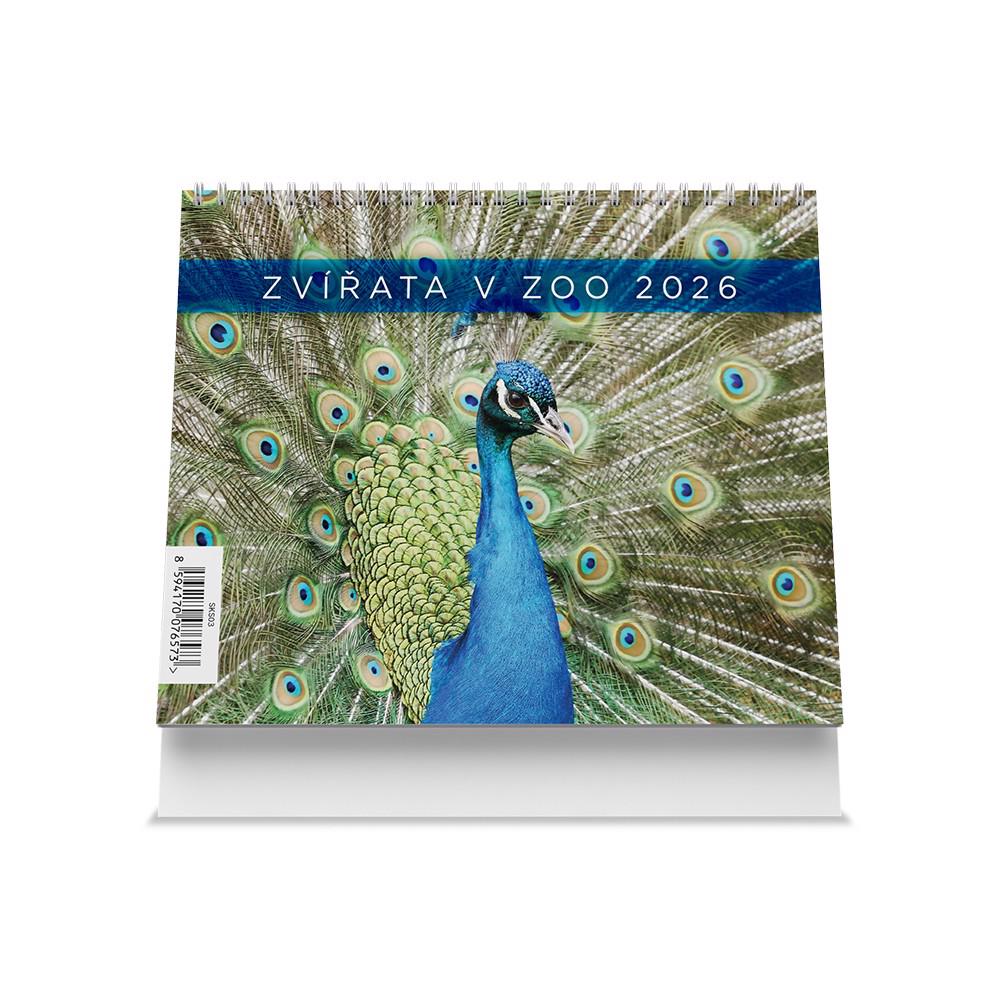 STOLNÍ KALENDÁŘ 2026 ZVÍŘATA V ZOO
