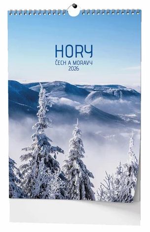 NÁSTĚNNÝ KALENDÁŘ 2026 HORY ČECH A MORAVY