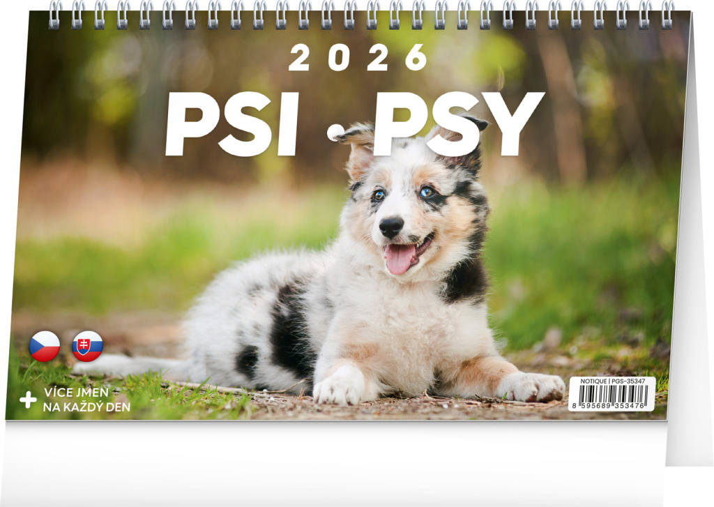 STOLNÍ KALENDÁŘ 2026 PSI. PSY