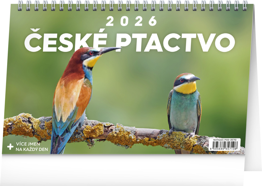STOLNÍ KALENDÁŘ 2026 ČESKÉ PTACTVO