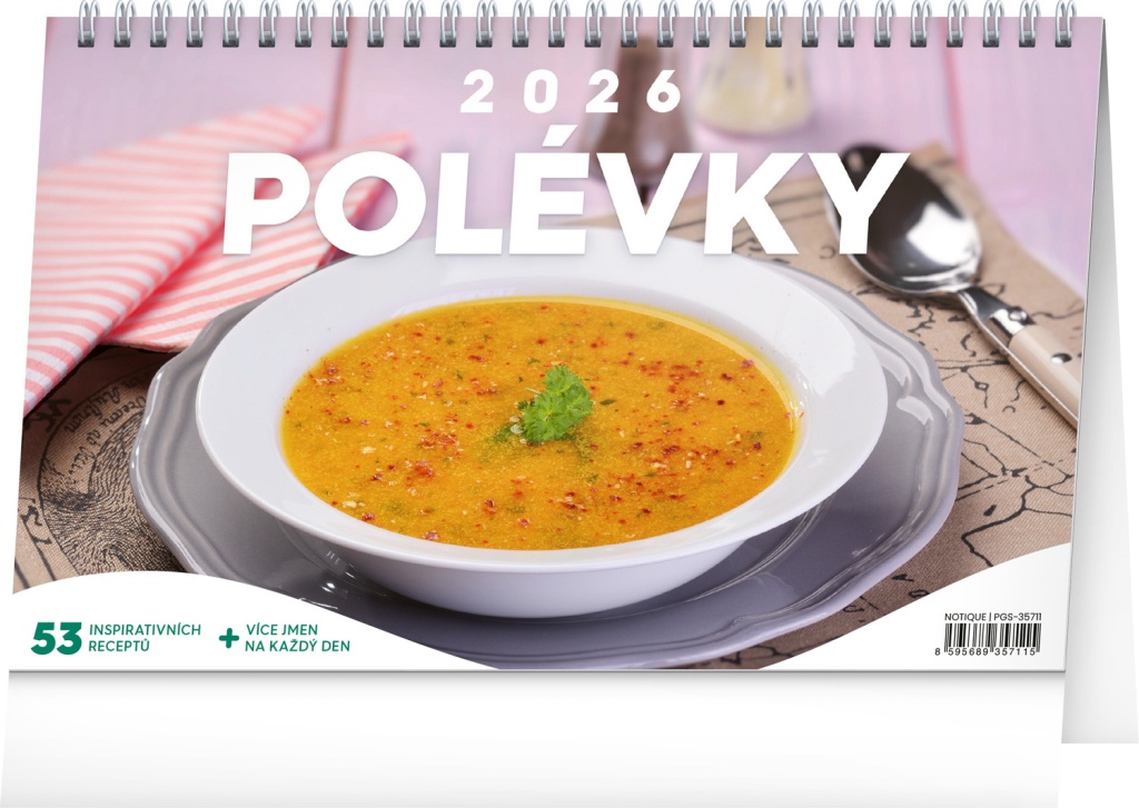 STOLNÍ KALENDÁŘ 2026 POLÉVKY