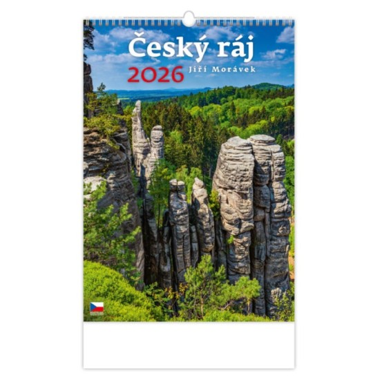 NÁSTĚNNÝ KALENDÁŘ 2026 ČESKÝ RÁJ