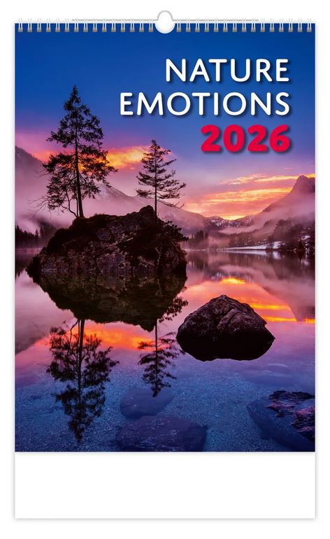 NÁSTĚNNÝ KALENDÁŘ 2026 NATURE EMOTIONS