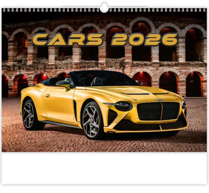 NÁSTĚNNÝ KALENDÁŘ 2026 CARS