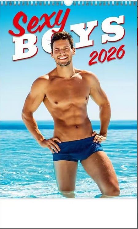 NÁSTĚNNÝ KALENDÁŘ 2026 SEXY BOYS