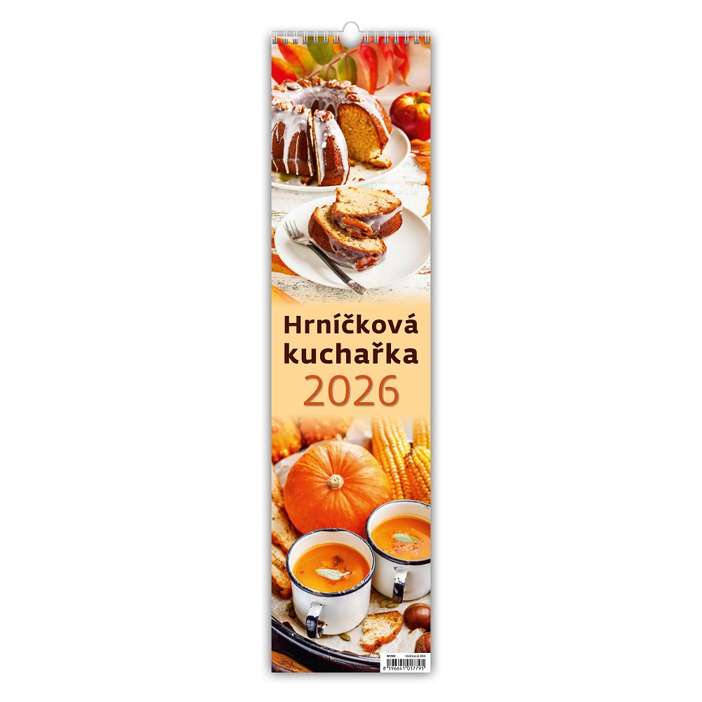2026 HRNÍČKOVÁ KUCHAŘKA NÁSTĚNNÝ ÚZKÝ