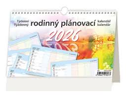 STOLNÍ KALENDÁŘ 2026 TÝDENNÍ RODINNÝ PLÁNOVACÍ