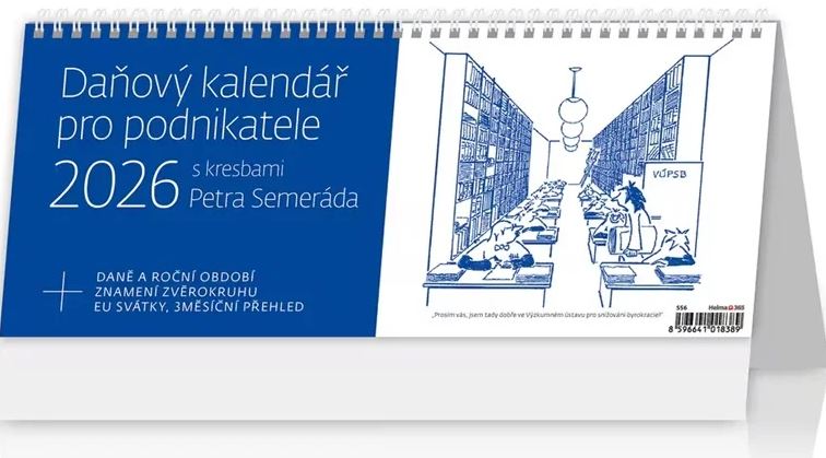 STOLNÍ KALENDÁŘ 2026 DAŇOVÝ KALENDÁŘ PRO PODNIKATELE S KRESB