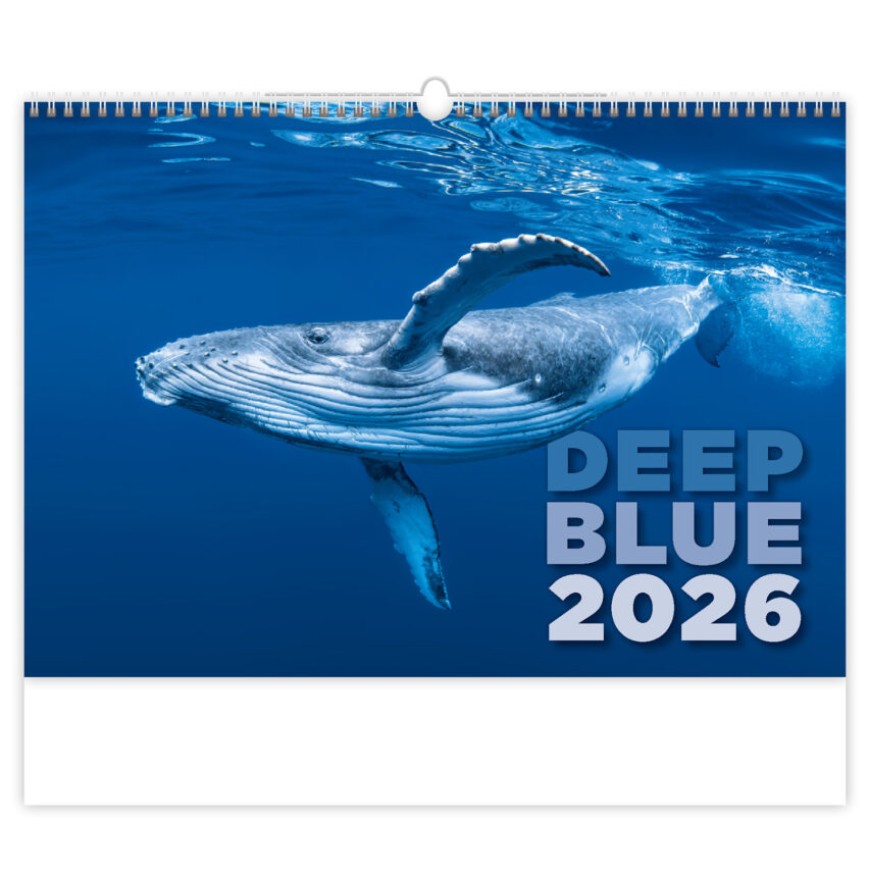 NÁSTĚNNÝ KALENDÁŘ 2026 DEEP BLUE