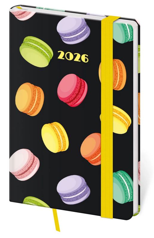 DIÁŘ 2026 KAPESNÍ VARIO MACARONS S GUMIČKOU