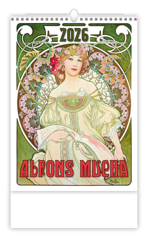 2026 ALFONS MUCHA NÁSTĚNNÝ