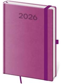 DIÁŘ 2026 TÝDENNÍ A5 PRINT POP FIALOVÝ