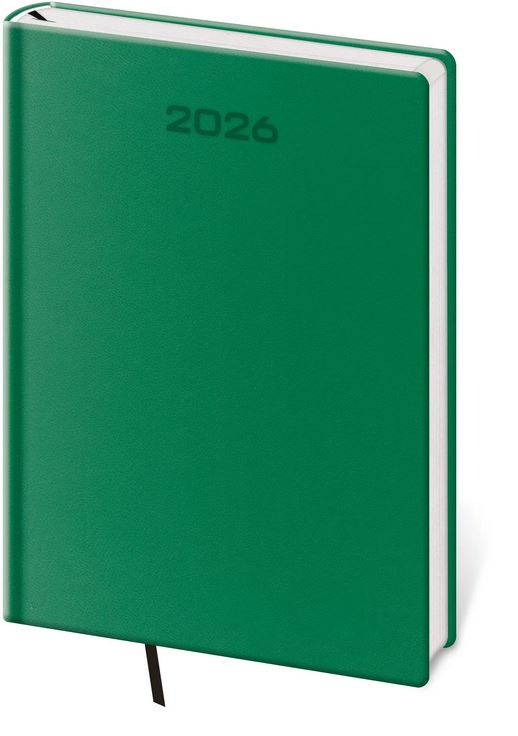 DIÁŘ 2026 DENNÍ A5 SOFT ZELENÝ
