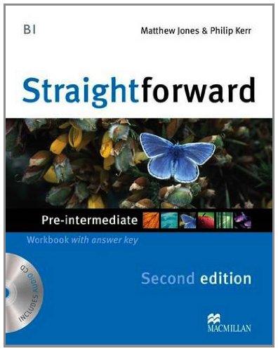 STRAIGHTFORWARD 2ND PRE-INTERMEDIATE WORKBOOK WITH KEY +CD