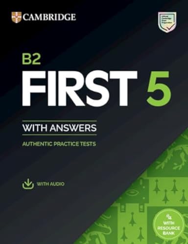 Obálka knihy CAMBRIDGE B2 FIRST 5 WITH ANSWERS AUTHENTIC TESTS WITH AUDIO od autora <br>