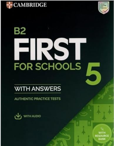 Obálka knihy CAMBRIDGE B2 FIRST FOR SCHOOLS 5 WITH ANSWERS AUTHENTIC TEST od autora <br>