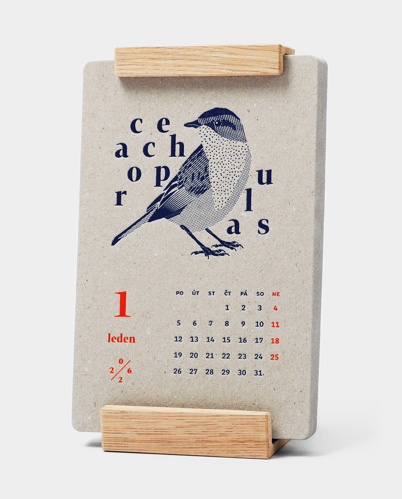 STOLNÍ KALENDÁŘ 2026 TYPOGRAPHICUS