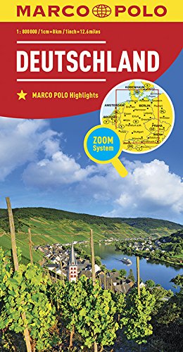 NĚMECKO 1:800 000/MAPA