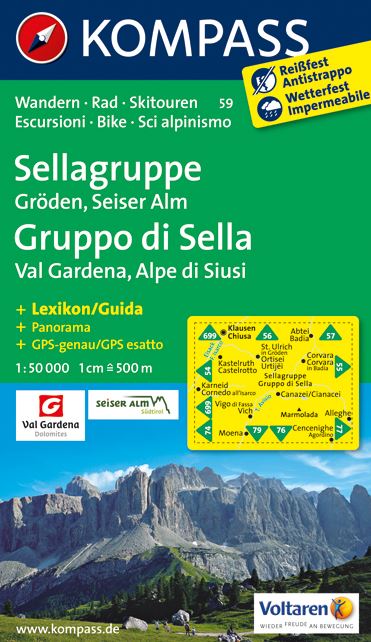 Obálka knihy SELLAGRUPPE, GRUPPO DI SELLA 1:50 000 (59) od autora <br>