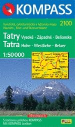 Obálka knihy TATRY (VYSOKÉ,ZÁPADNÉ,BEL.) 1:50 000 /2100/ od autora <br>