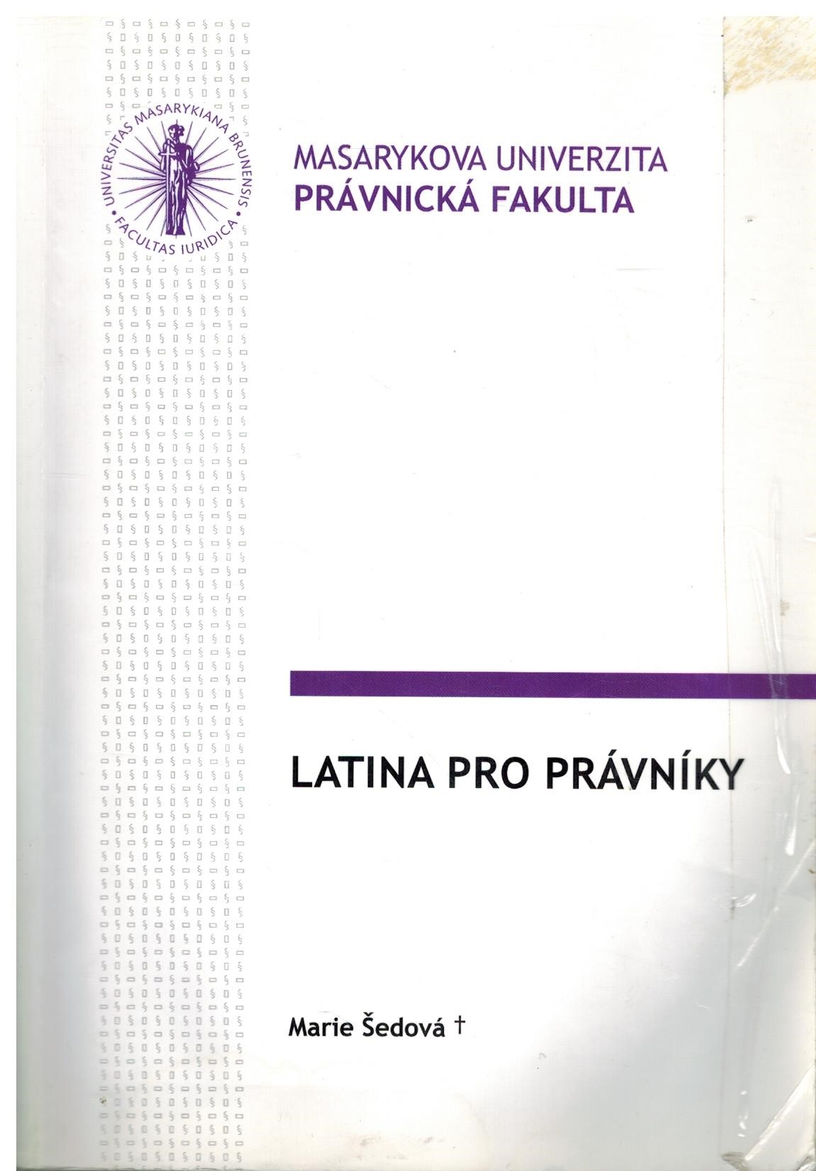 LATINA PRO PRÁVNÍKY