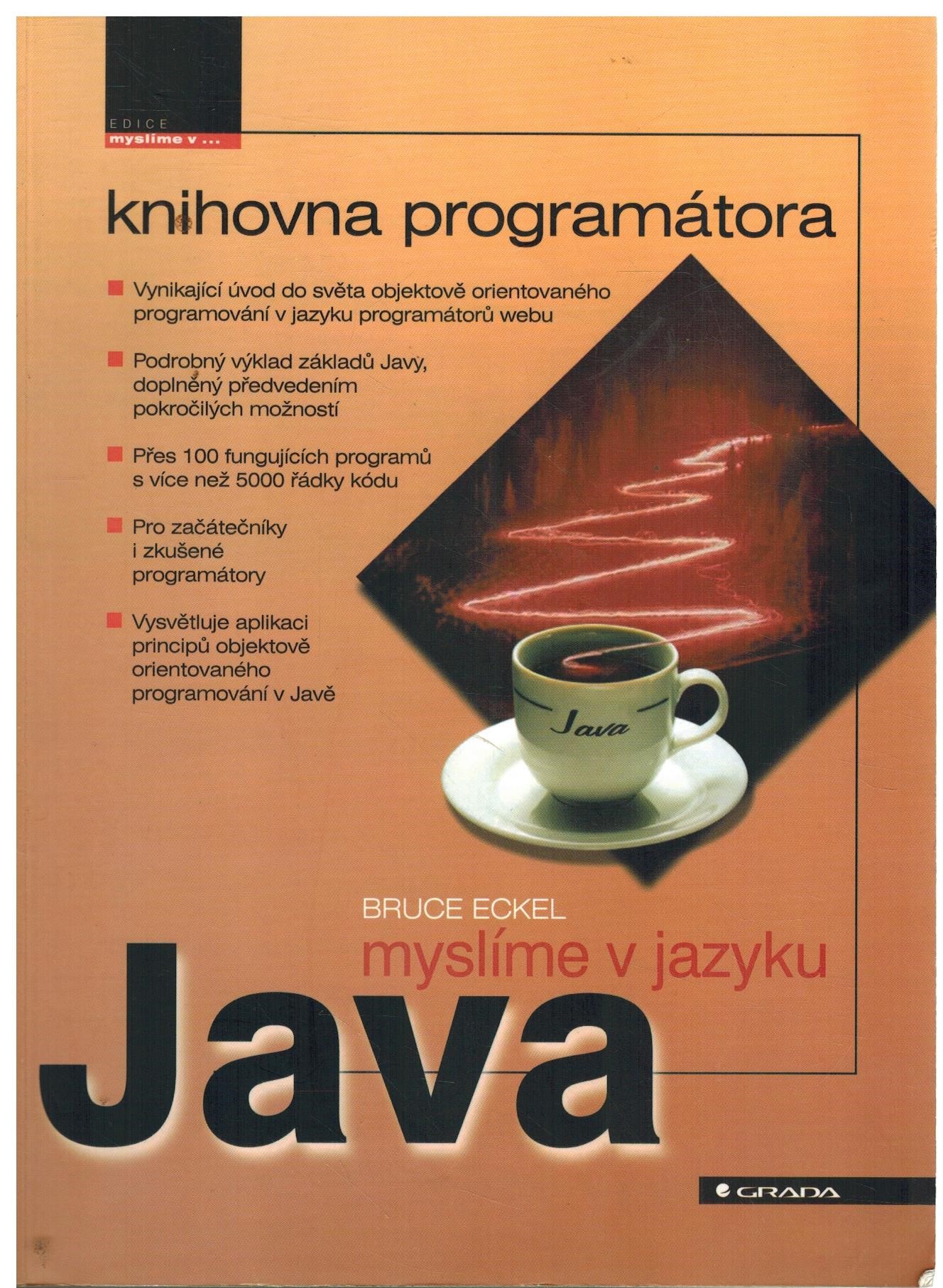 MYSLÍME V JAZYKU JAVA - KNIHOVNA PROGRAM. (1.DÍL)