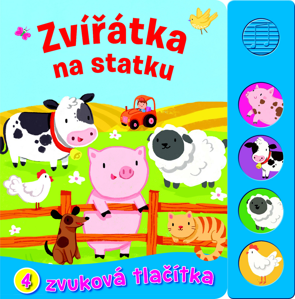 ZVÍŘÁTKA NA STATKU 4 ZVUKOVÁ TLAČÍTKA