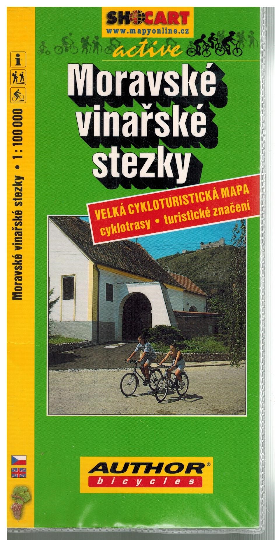 MORAVSKÉ VINAŘSKÉ STEZKY CYKLOMAPA 1:100 000