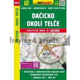 Obálka knihy DAČICKO - OKOLÍ TELČE 1:40 000 /447/ od autora neuveden