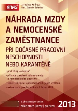 NÁHRADA MZDY A NEMOCENSKÉ ZAMĚSTNANCE 2013/ANAG