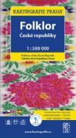 FOLKLOR ČESKÉ REPUBLIKY 1:500 000 MAPA