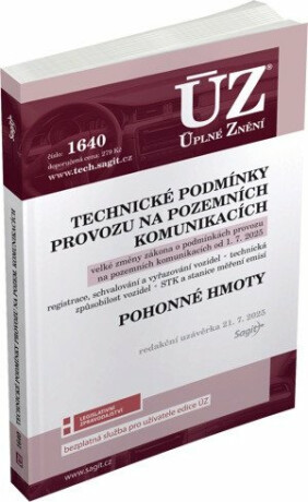 ÚZ 1640 TECHNICKÉ PODMÍNKY PROVOZU NA POZEMNÍCH K 21/7/25