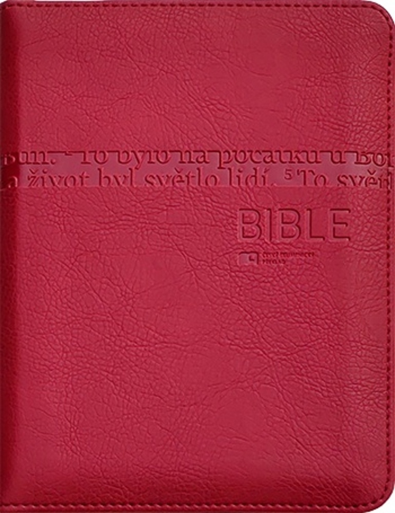 BIBLE S DT 1295 SE ZIPEM TMAVĚ ČERVENÁ