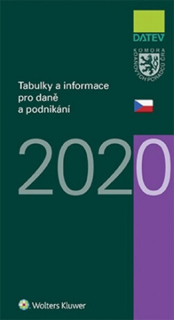 Obálka knihy TABULKY A INFORMACE PRO DANĚ A PODNIKÁNÍ 2020 od autora <br>