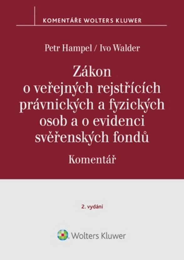 ZÁKON O VEŘEJNÝCH REJSTŘÍCÍCH PRÁVNICKÝCH A FYZICKÝCH OSOB A