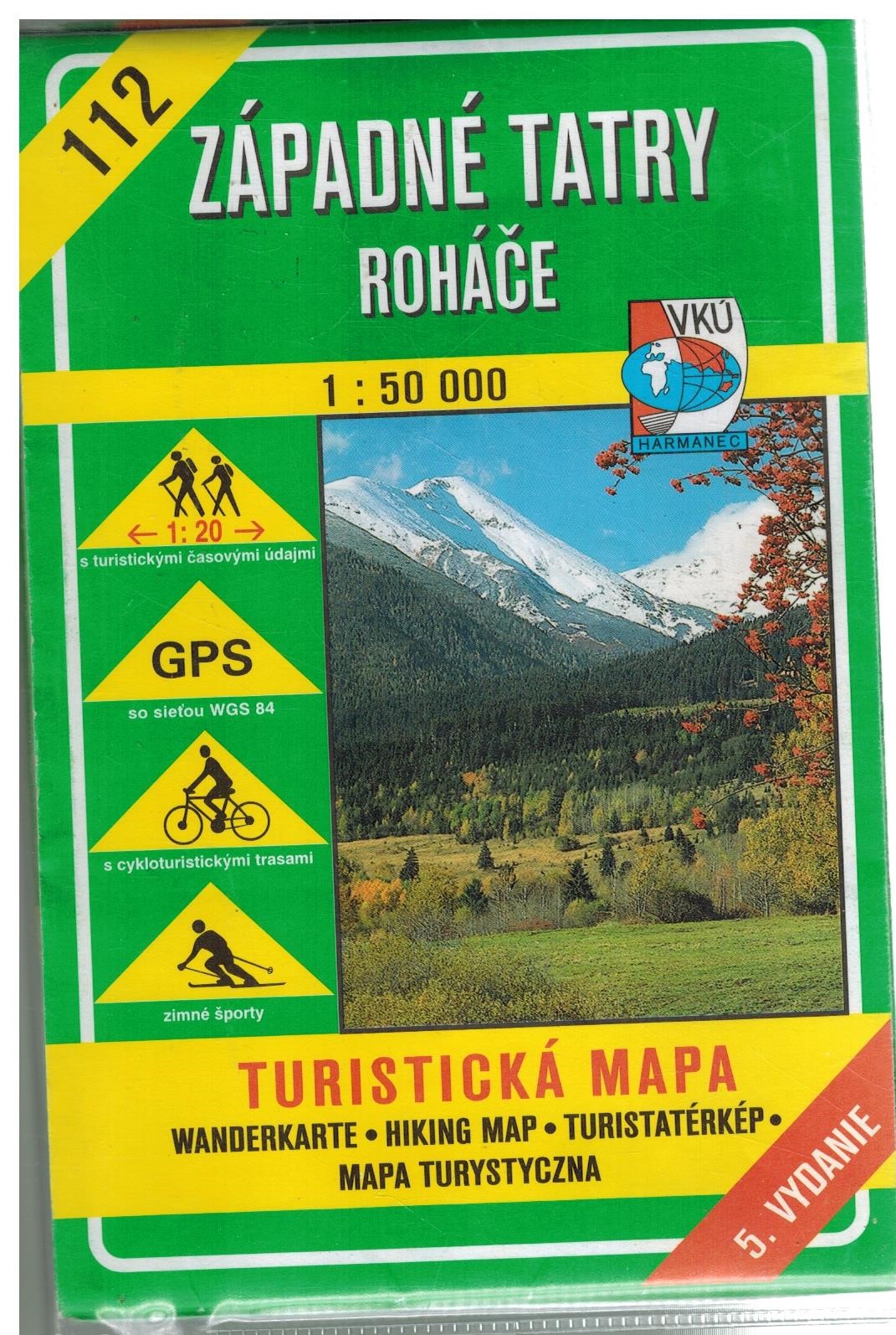 VKÚ 112 ZÁPADNÉ TATRY ROHÁČE 1:50T