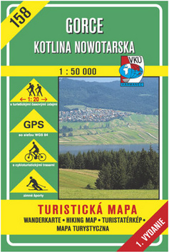 GORCE-KOTLINA NOWOTARSKA-SLOV.TURIST.MAPA 1:50 000