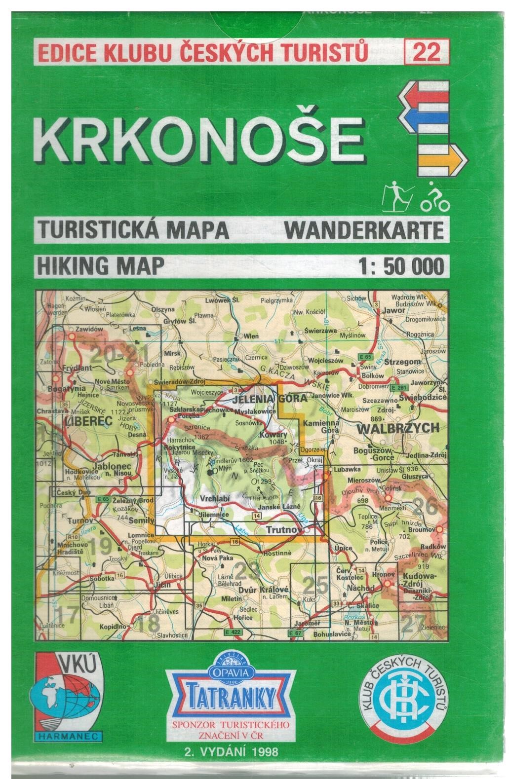 KČT 22 KRKONOŠE 1:50T