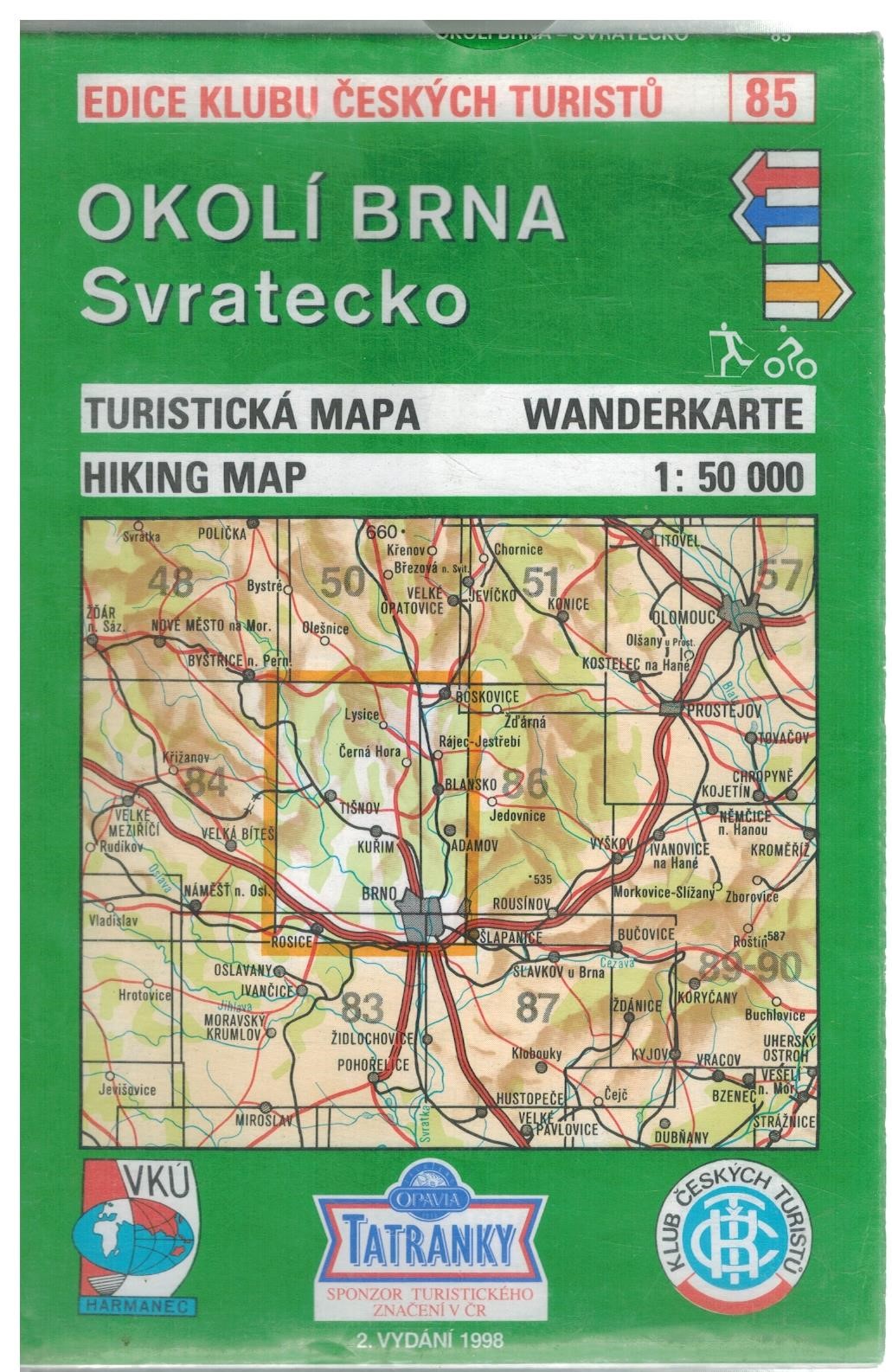 KČT 85 OKOLÍBRNA SVRATECKO 1:50T